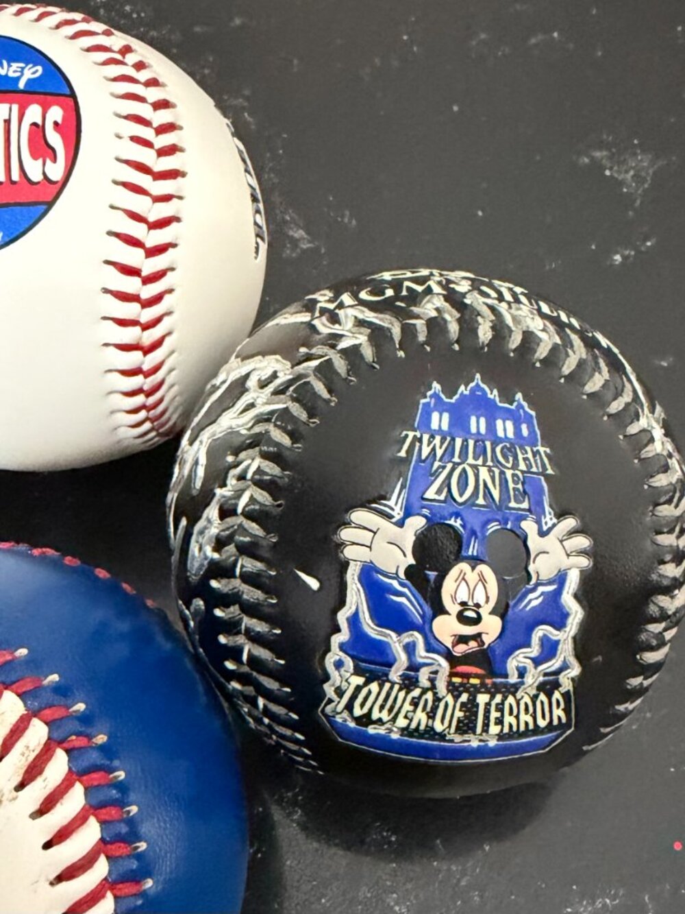 Disney World Collectible Baseballs Rock ‘n’ Roller Coaster Tower of Terror MGM - Picture 4 of 6